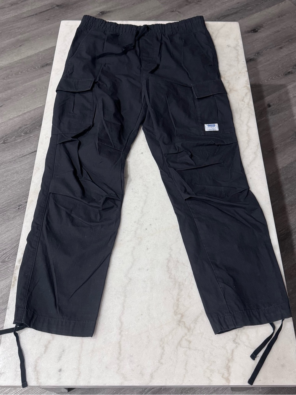 Men's Black Cargo Pants - Hugo